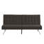 Structure en bois, pieds en acier inoxydable, futon, canapé