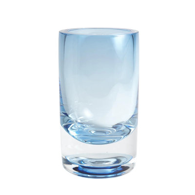 Thick Cylinder Vase-Powder Blue/Light Blue