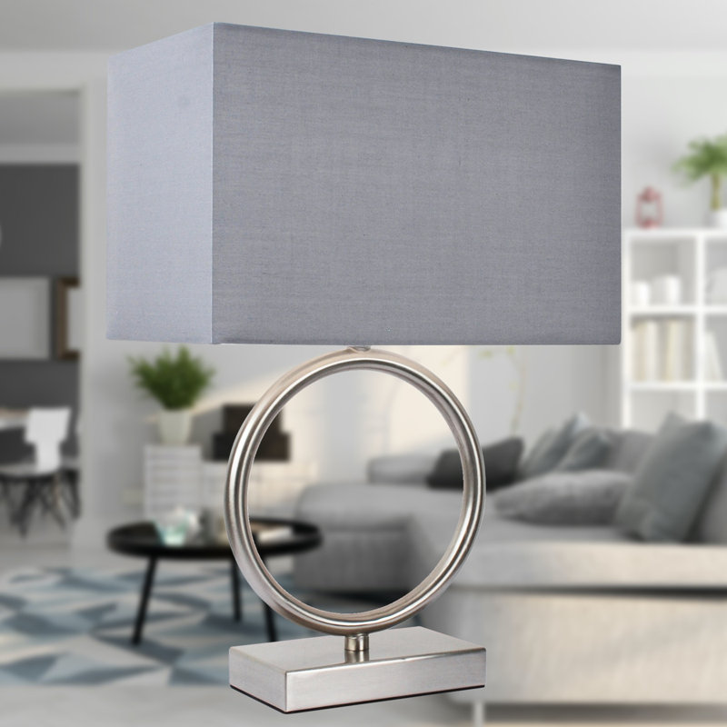 Frogertha Metal Table Lamp, Grey