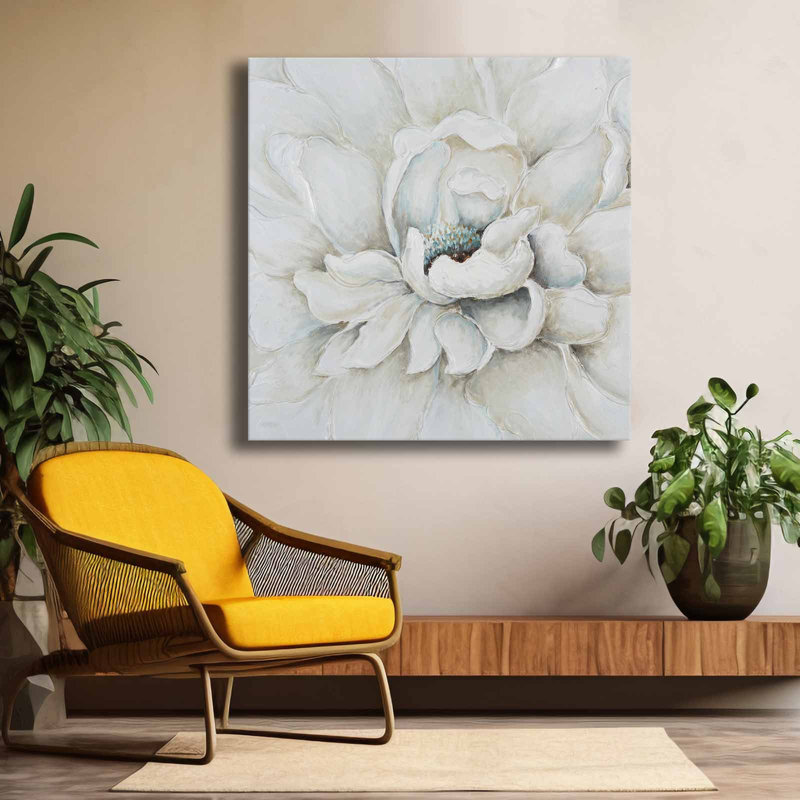 Art mural sur toile White Petal Bloom