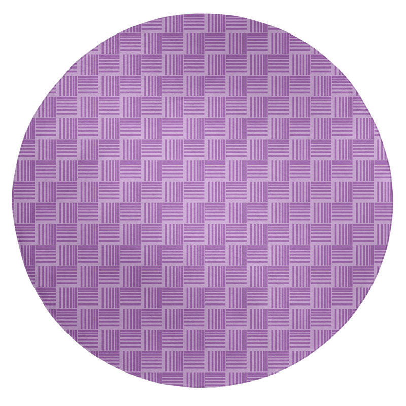 Chenille Indoor Rug, Round 5'