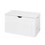 Unité de rangement polyvalente blanche avec charnières - à utiliser dans diverses pièces pour ranger des couvertures et plus d'articles