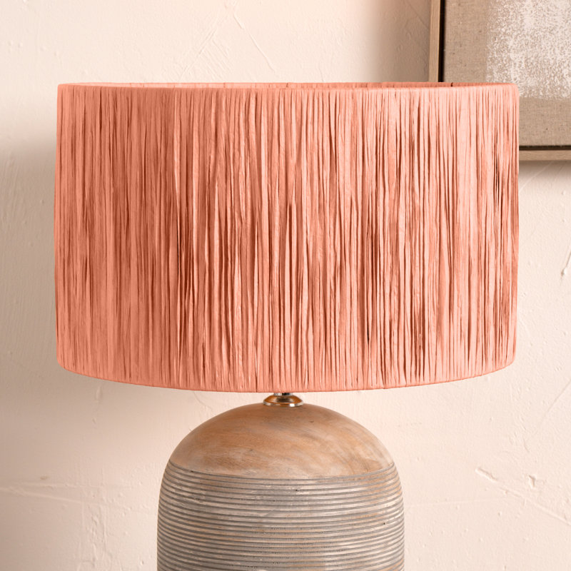 Tilia 23cm H Drum Lamp Shade ( Clip On ), Apricot