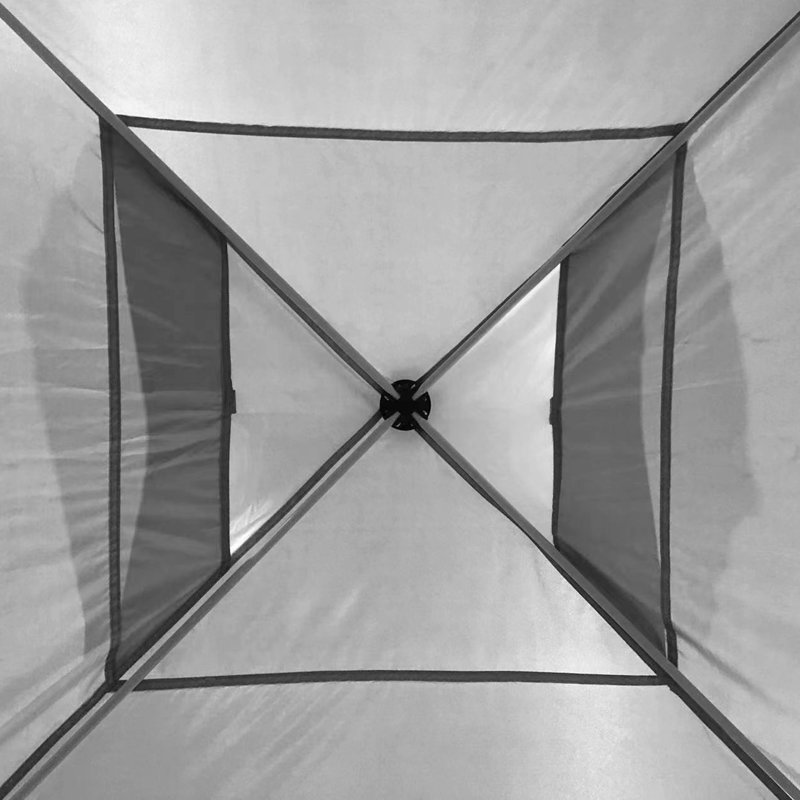Tente de réception en métal de l 10 pi x P 10 pi, Gris