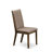 3-Piece Distressed Jacobean Finish Solid Wood Top Dining Table with 2 Chairs with Lattice Back-1788111164