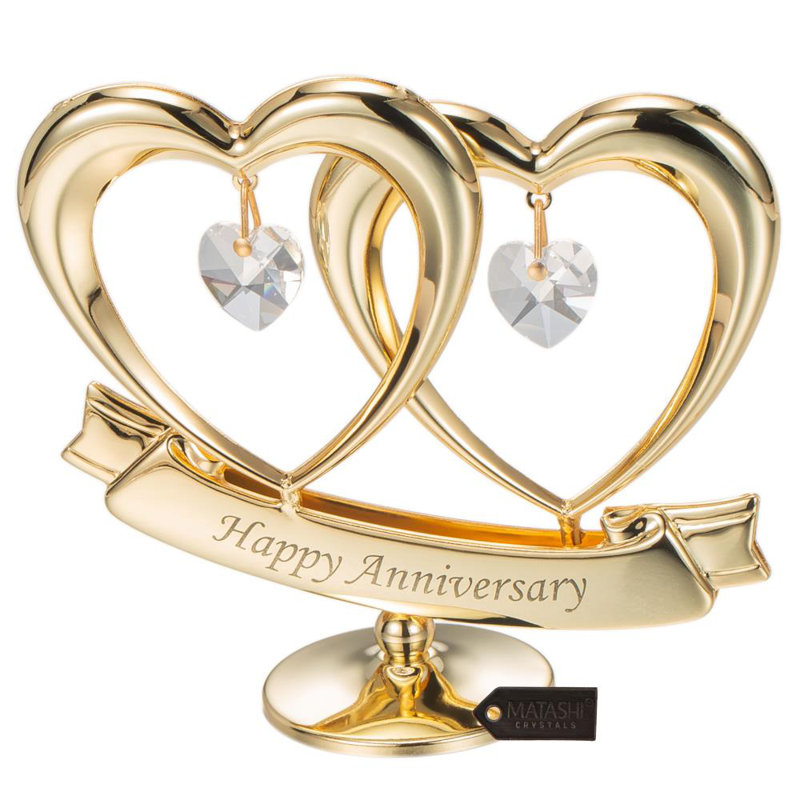 Figurines & Sculptures, Gold/Clear