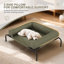 Elevated Dog Bed with Removable Cooling Cushion-801308715-801308708