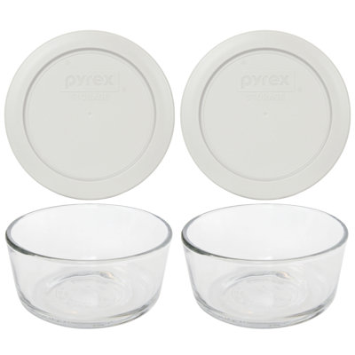 Bols en verre Pyrex 7200 et couvercles assortis 7200 PC