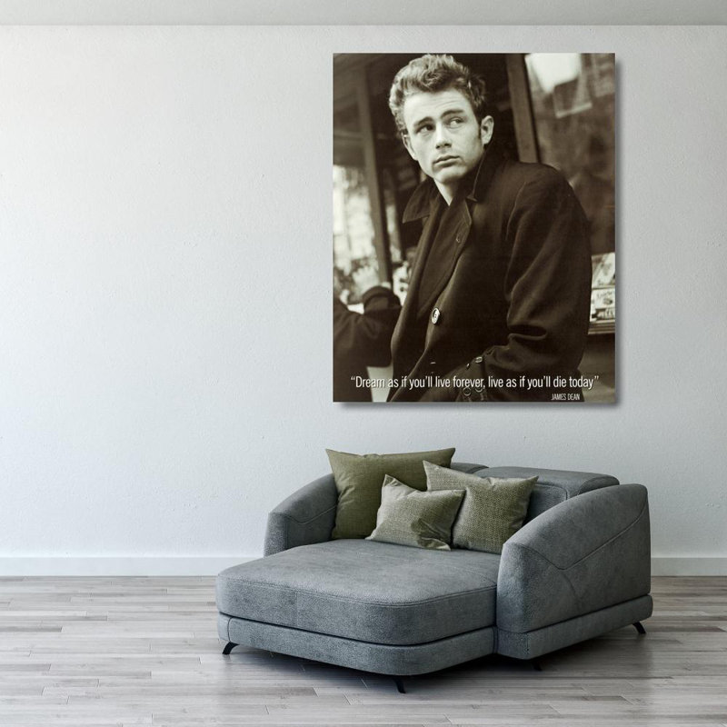 James Dean (Live As If), 35" H x 28" W