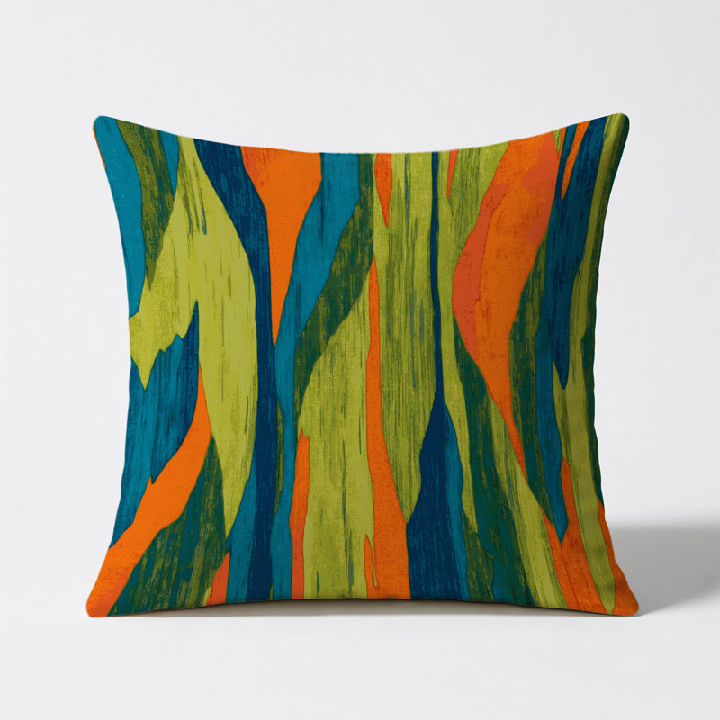 Earth Ripple Indoor And Outdoor Pillow, Square 16"