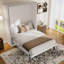 Grand lit rotatif, blanc, avec rangement caché, lit mural multifonctionnel pour petits espaces, rotation à 360 °, pièces blanches en bois et en métal, peu encombrant, look moderne, cadre