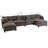 149.61"Sectional Upholstered Sofa