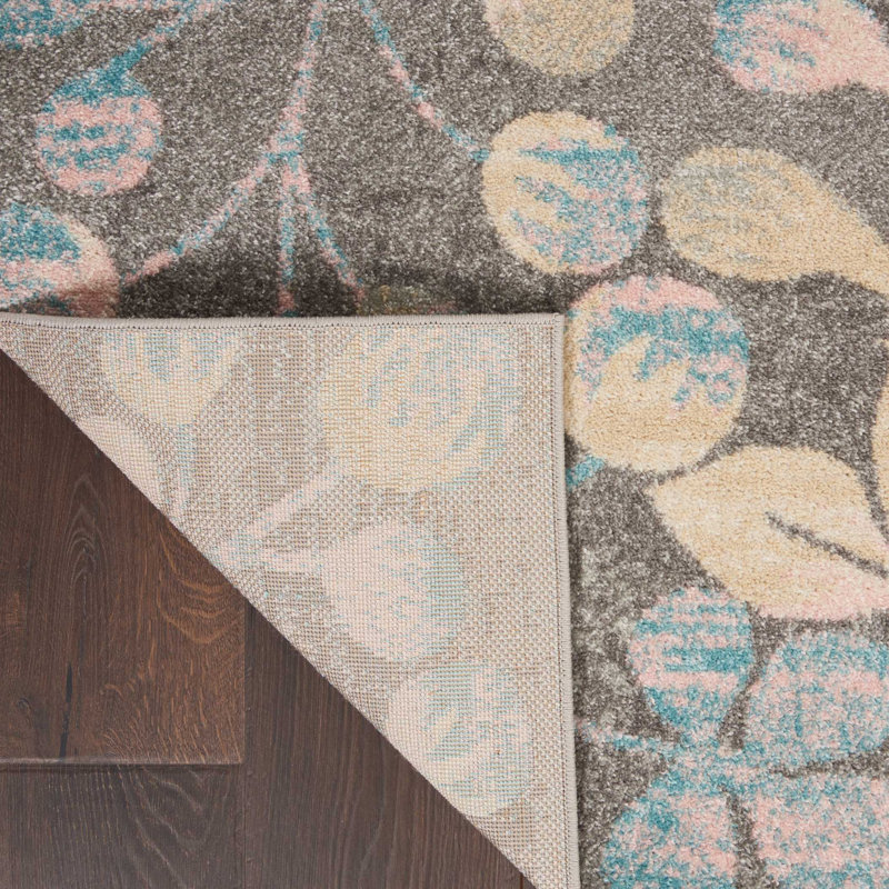 Leeming Floral Indoor Rug, Rectangle 2' x 4'
