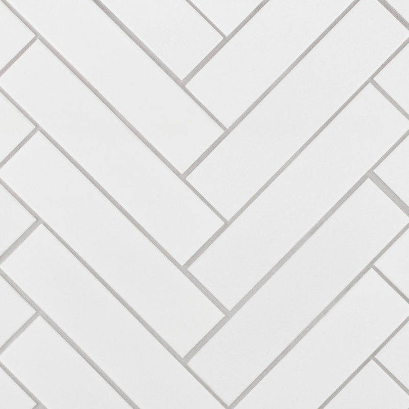 Herringbone White