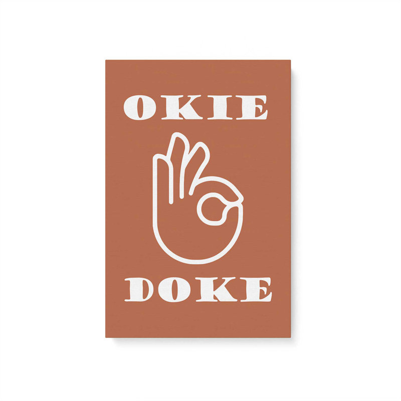 Toile tendue Okie Doke, H 18 po x l 12 po