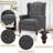 Upholstered Push Back Recliner Chair with Heat and Massage Function For Living Room-1320121692
