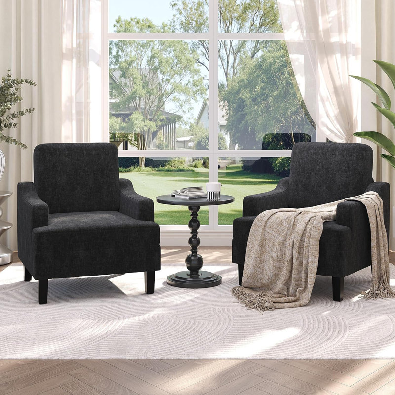 Fauteuil Chenille, Black Chenille, 2