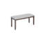 Ensemble de salle à manger de cuisine 6 pièces, table de salle à manger rectangulaire en bois avec 4 chaises rembourrées et un banc, ensemble de table de salle à manger pour 6 personnes-897345391-891462239