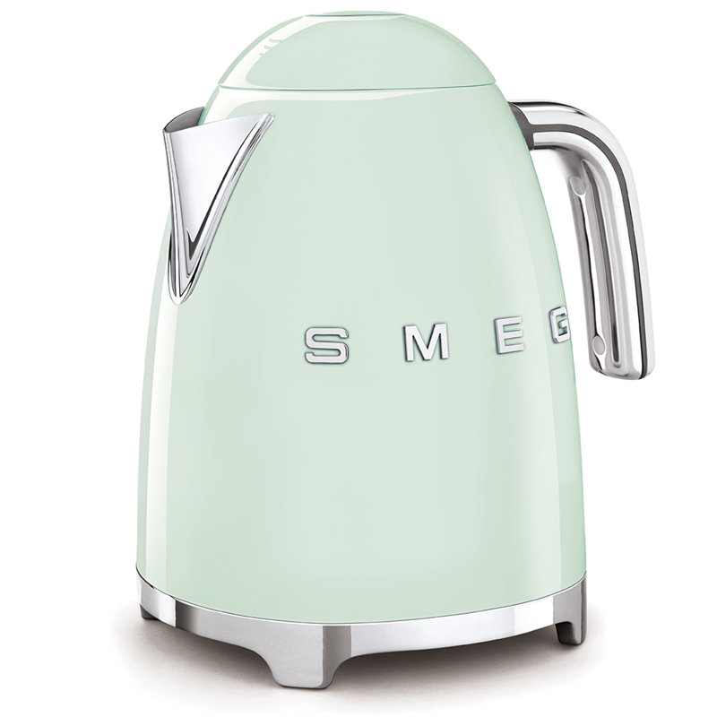 SMEG 50's Retro Style Aesthetic 7-Cup Kettle, Pastel Green