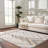 Rectangle Courtdale Chevron Machine Woven Polyester Area Rug in Blue/Brown-415915843