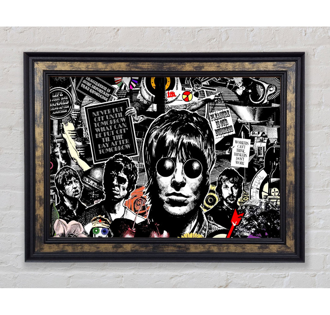 Oasis Collage - Bilderrahmen Kunstdrucke