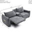 Fauteuil inclinable électrique Power Lift en lin gris foncé et porte-gobelet Inclusion