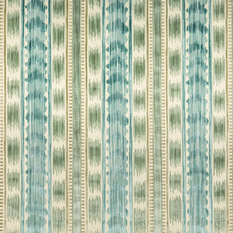Chaumont Velvets Bayeaux Performance Fabric, Aqua
