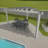 Sojag Rustproof Aluminum Frame Pergola, PVC-Coated Canopy for UV Protection, Contemporary Design for Garden or Yard, 10' x 10', Lima Grey