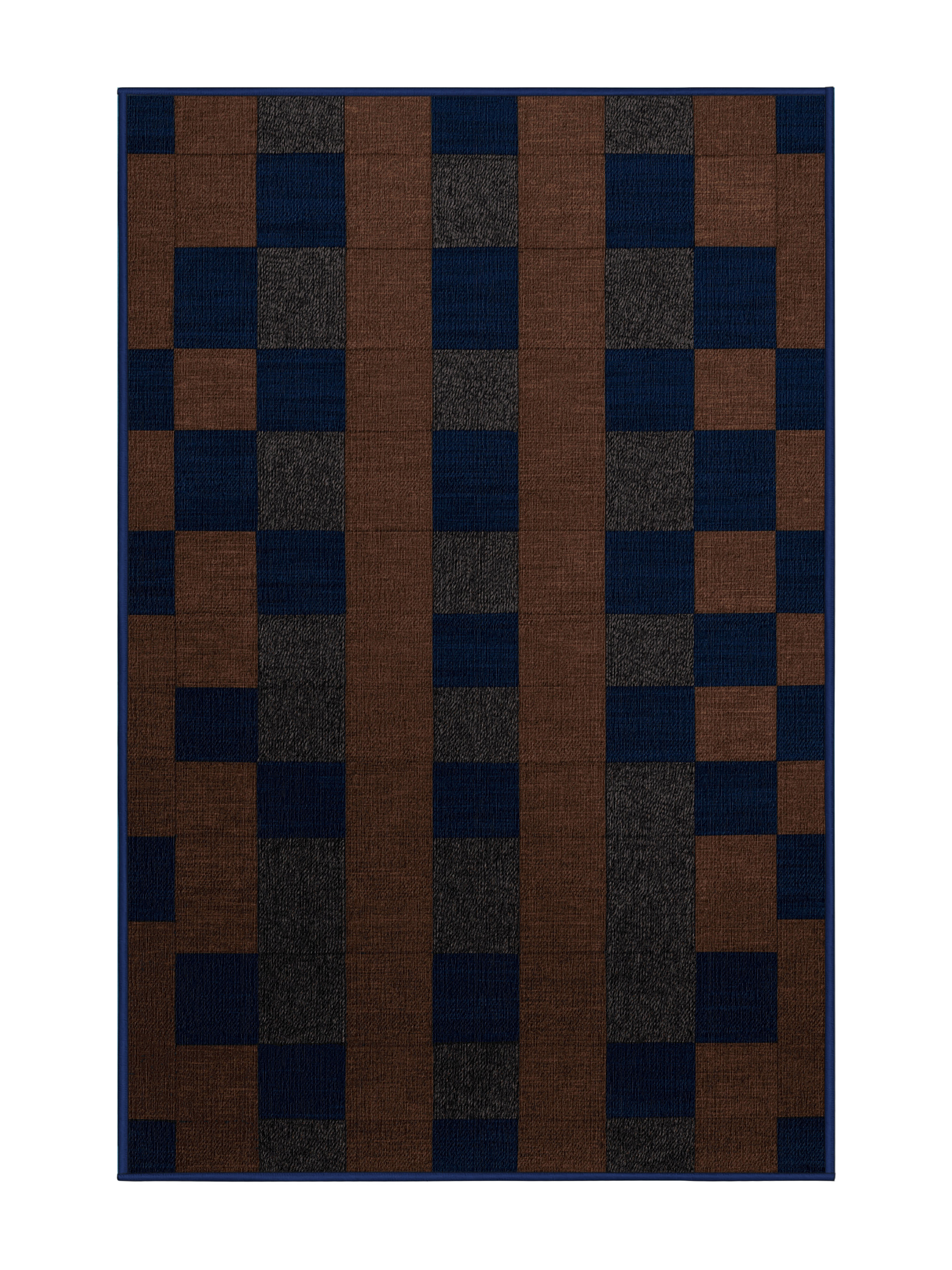 Large Check Blue Rug Hokku Designs Machine Washable Checkered Blue Area Rug | Wayfair