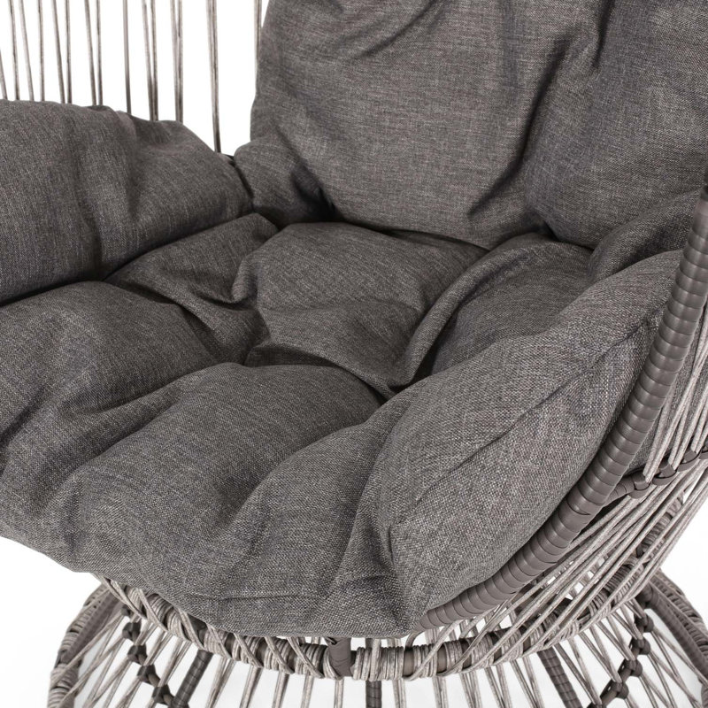 Méridienne pivotante en bois Reseda pour jardin, Gris, Gris