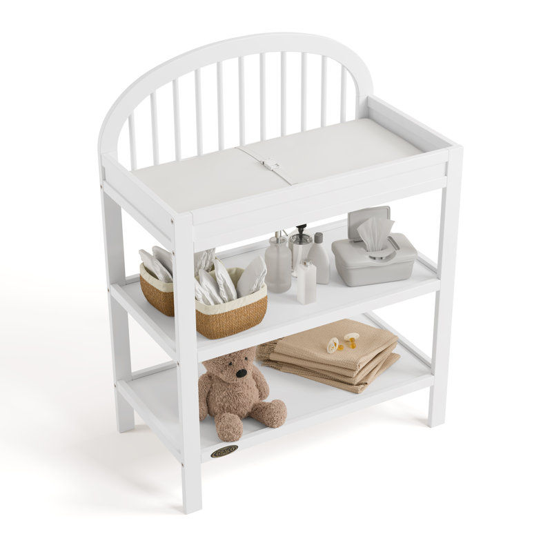 Olivia Changing Table With Pad, White