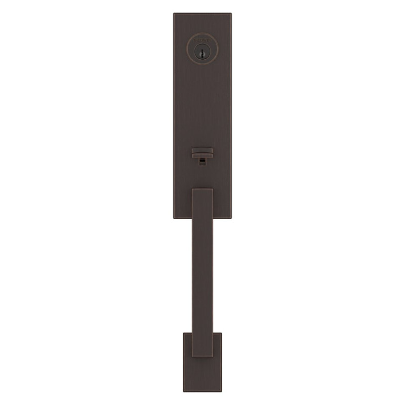 Santa Cruz Handleset, Contemporary Knob, Venetian Bronze, 2.69" W x 2.41" D
