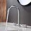 Robinet de salle de bain circulaire encastré à 3 trous et 2 poignées avec ensemble de drain circulaire X-92578035