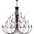 Arunvir 38 - Light Steel Dimmable Chandelier-1047601846
