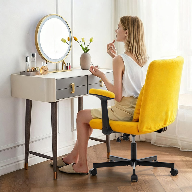 Fauteuil de bureau Criss, Jaune