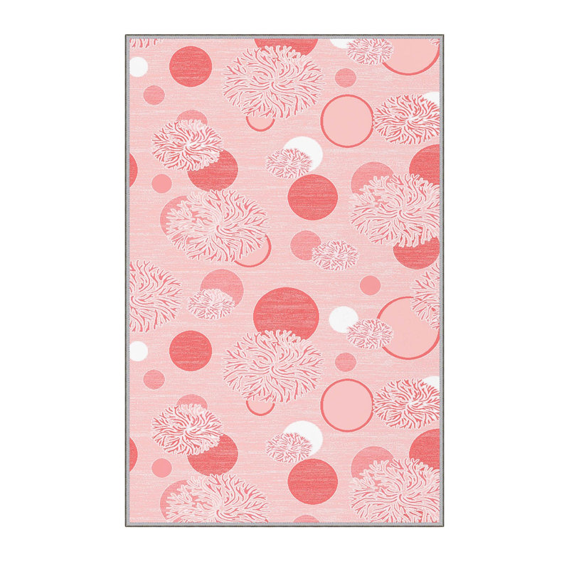 Stylish Hall Carpet, 2.6 x 6.6 Feet, 100% Polyester, 0.3 in Pile Height | Antibacterial, Non-Slip PVC Felt Dot Underside | 3D Digital Print, Machine Washable, Ideal for Entryway & Living Spaces