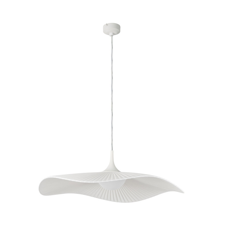 Mediterrània 1 - Light LED Pendant, White Translucent Ribbon
