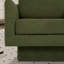Fauteuil d'appoint pivotant rembourré à accoudoirs évasés-994436602