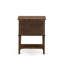 Ensemble de lit très grand 3 pièces - Lit plateforme capitonné - Tête de lit tapissier en velours taupe brun et table de chevet à finition jacobine-2109871681-2109871682