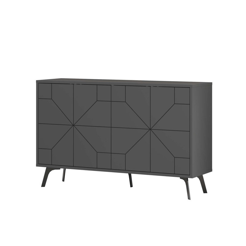 Decortie 62.4cm Console Table, Anthracite