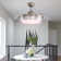 Contemporary 3-Blade Tiered LED Ceiling Fan Light with Remote
