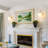 1-Light Oval Glass Armed Wall Sconce