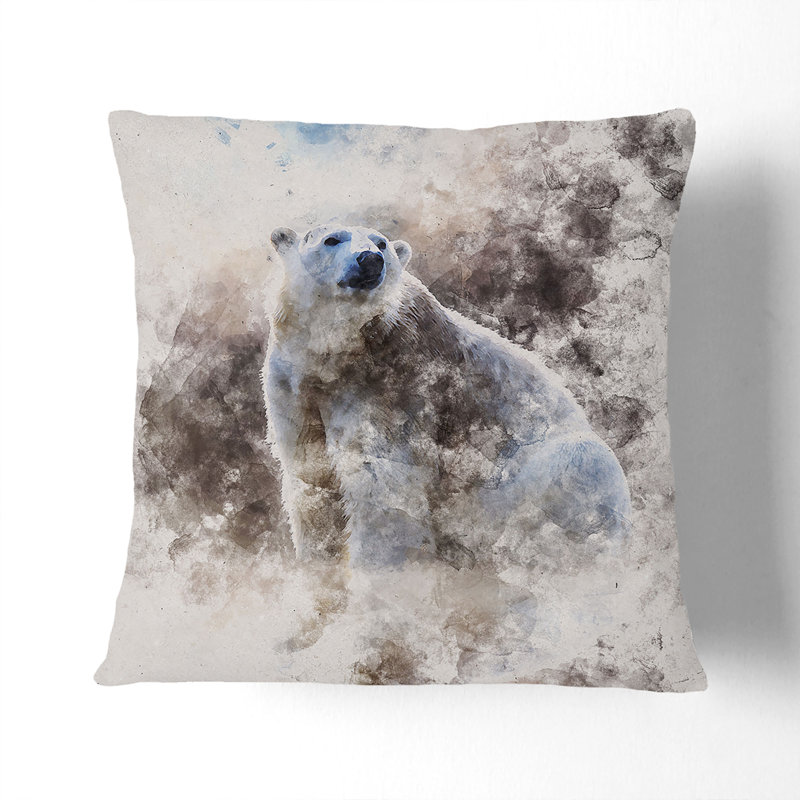 Square Throw Cushion, 40cm H x 40cm W x 15cm D, White
