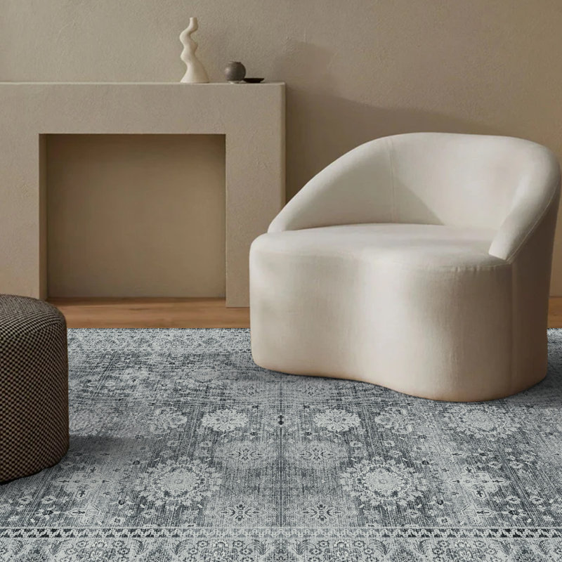 Oriental Floral ,Machine-Washable, Non-Slip Rugs,Available In A Variety Of Patterns., Rectangle 9' x 12'