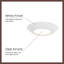 Weylo 5-in Black dimmable LED Flush Mount-1665356280