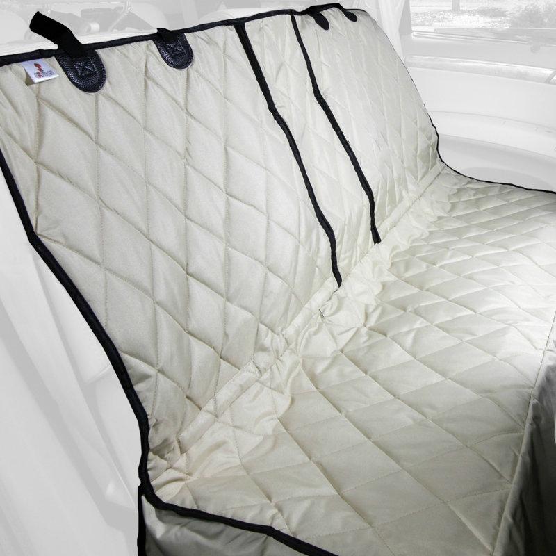 Black Heavy Duty Dog Seat Cover with Hammock for Cars