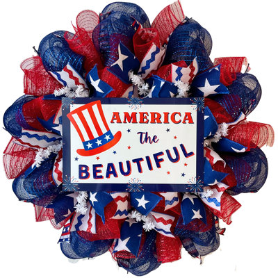 Patriotic Wreath America The Beautiful