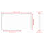 Miroir de salle de bain rectangulaire surdimensionné de 55 po x 30 po avec cadre argenté-1952608722