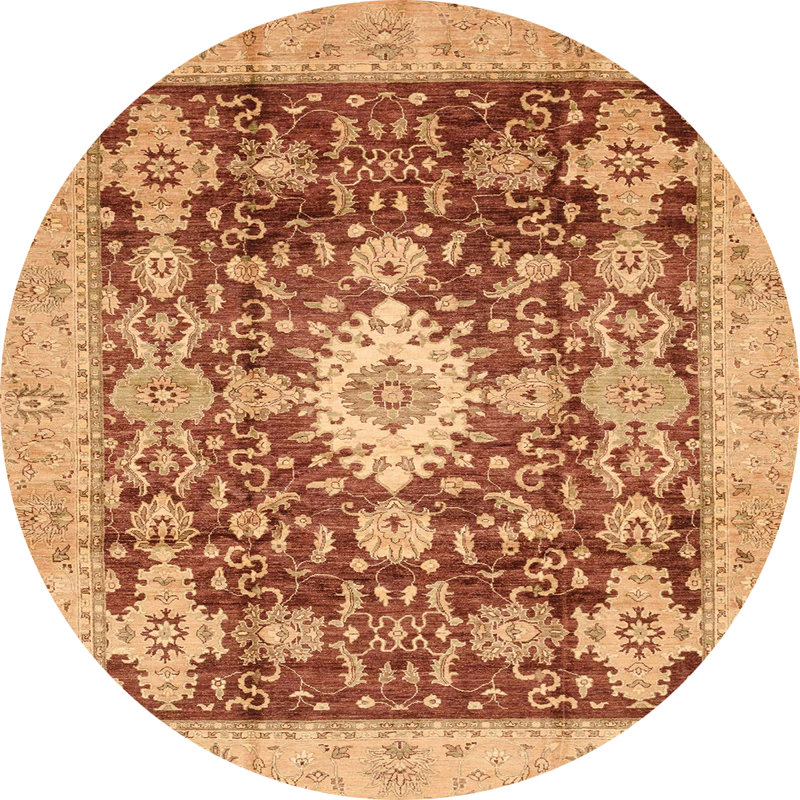 Tapis abstrait moderne 3892, Rond 7 pi