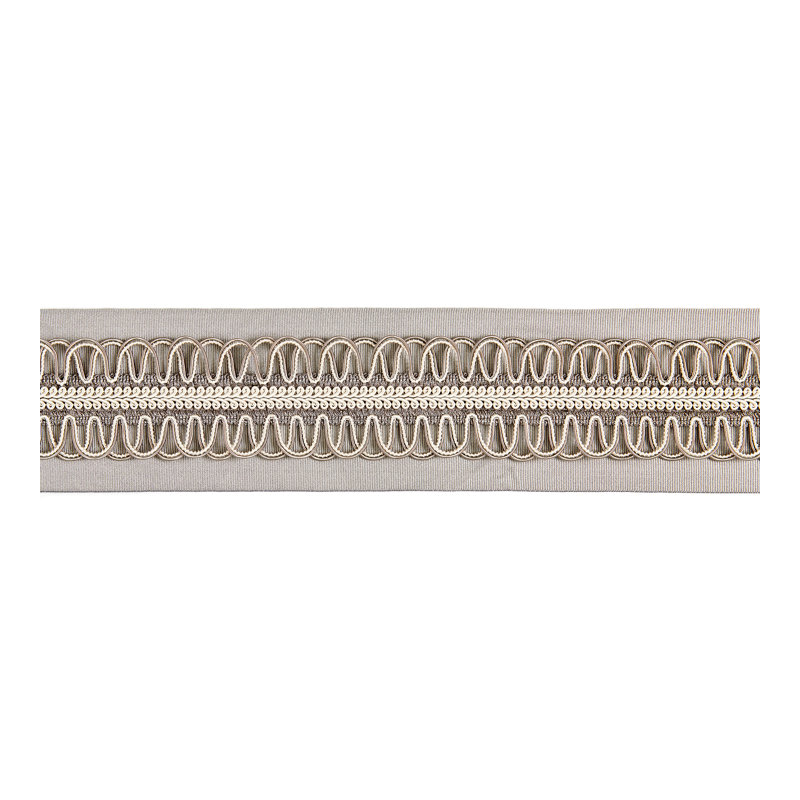 Botanica Colette Braided Tape Fabric, French Gray
